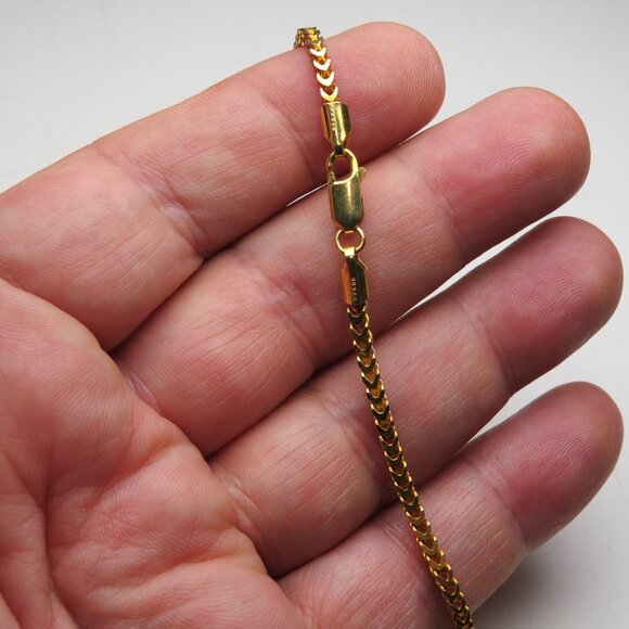 18k *925 Sterling Silver Weat Necklace - Picture 4 of 5